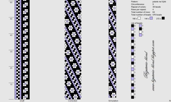 Схемы жгутов из бисера на 10 бисерин
