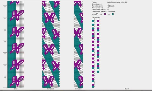 Жгут из бисера схемы бабочки