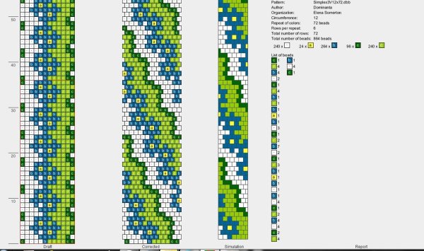 Жгут из бисера схемы на 12 бисерин