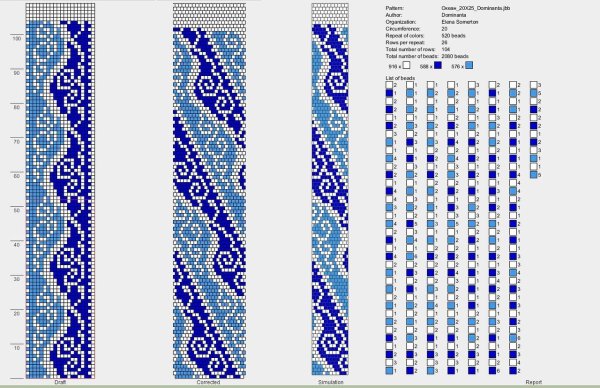 Схемы жгутов из бисера крючком на 30 бисерин
