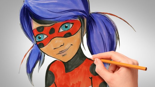 Эдриан и Маринет раскраска