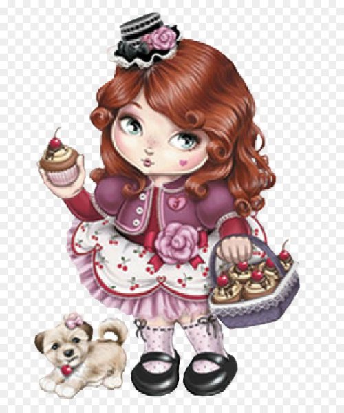 Лицо куклы карандашом