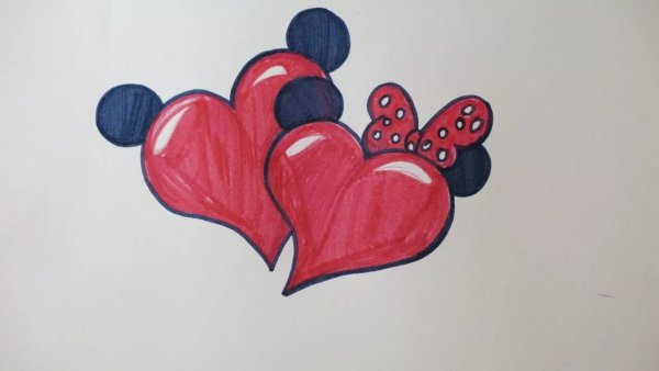 Сердце рисунок карандашом