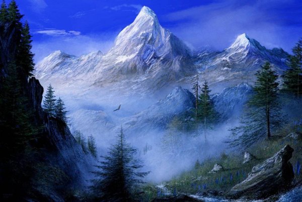 Горы иллюстрация