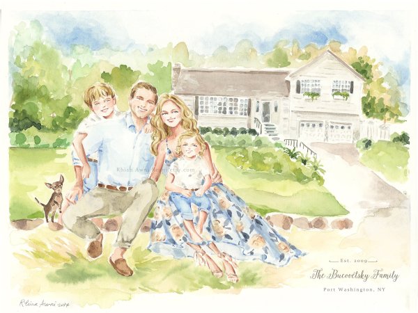 Счастливая семья рисунок