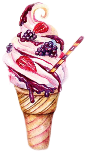 Сладости акварель