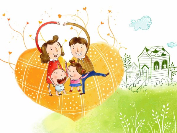 Обнимашки семья