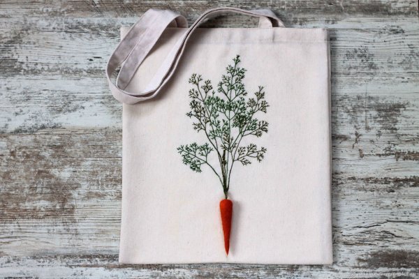 Вышивка на шоппере