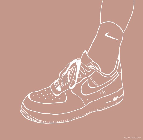 Нарисованная девушка с цветами