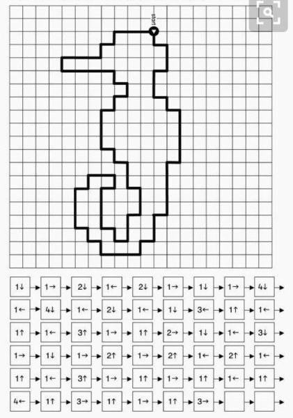 Задания для дошкольников графический диктант