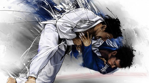 Фон спорт дзюдо