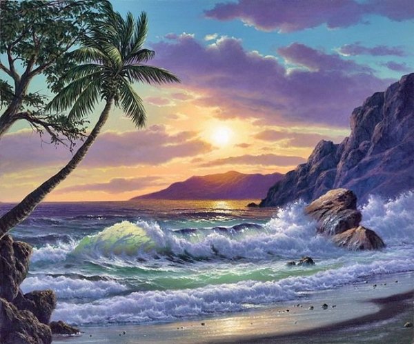 Море живопись Anthony Casay