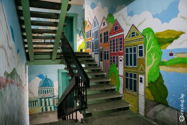 Красивые подъезды разрисованные