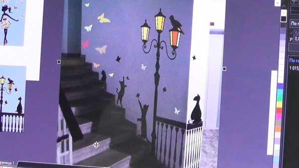 Разрисованный подъезд