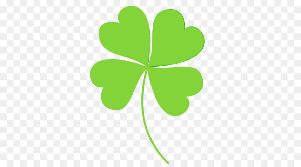 Эмодзи трехлистный Клевер