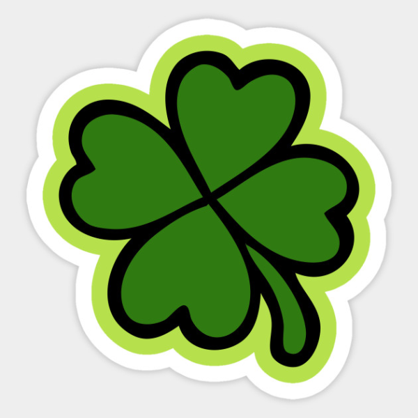 Акварельные листья Клевер