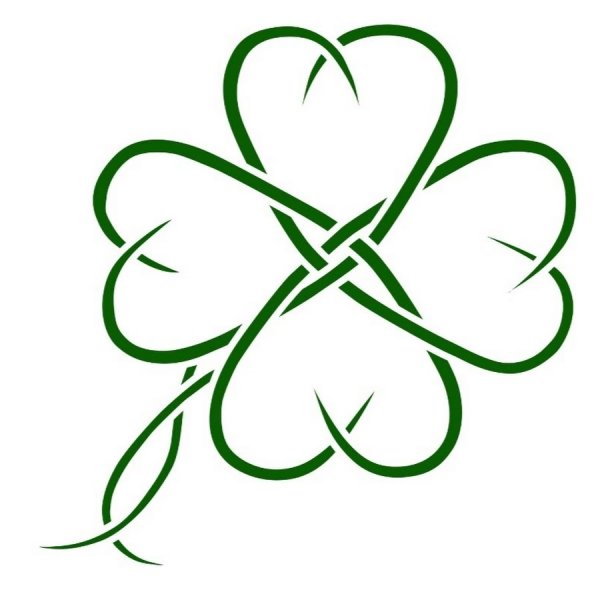 Клевер четырехлистник арт