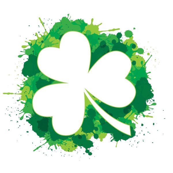 Четырехлистный Клевер голубой