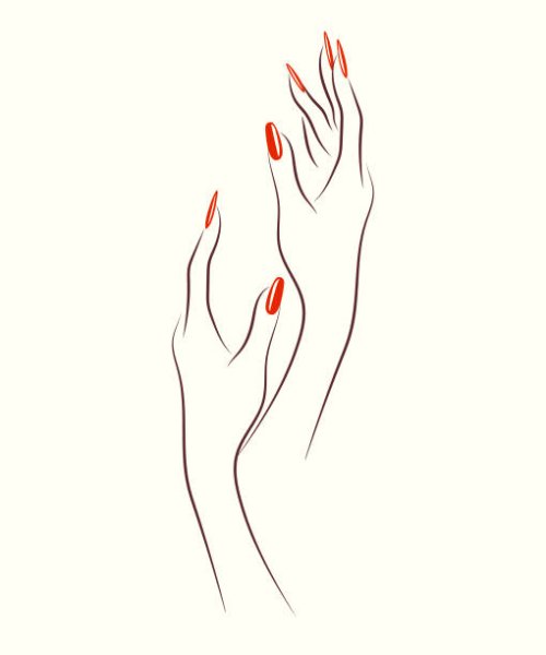 Акварельные руки