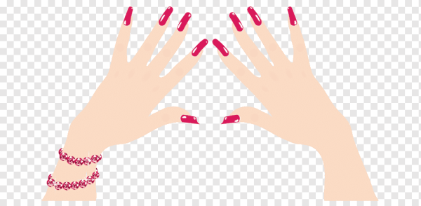 Силуэт руки с ногтями