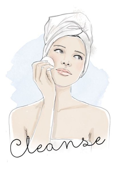 Нарисованное лицо косметология