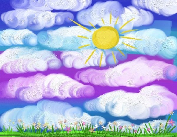 Весеннее облако для детей