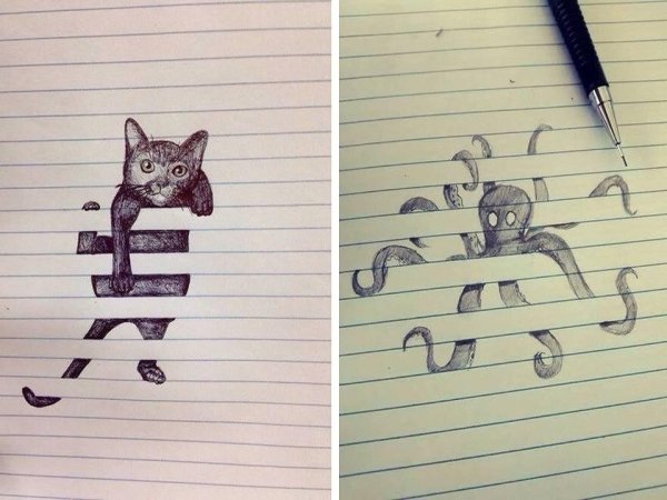 Объемные рисунки