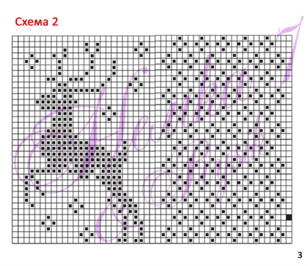 Схемы для вывязывания рисунков