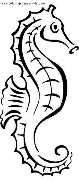 Стилизованные морские коньки