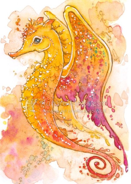 Морской конек вид сбоку