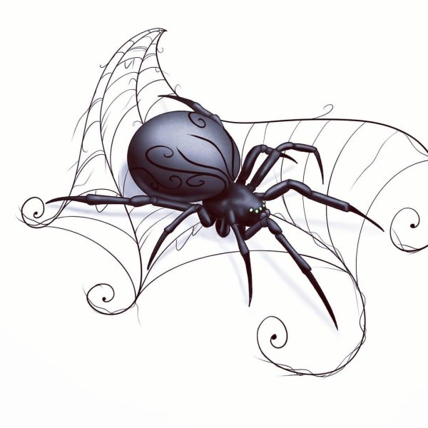 Стилизованные пауки