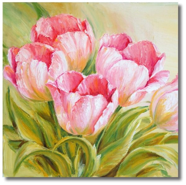 Цветы красками