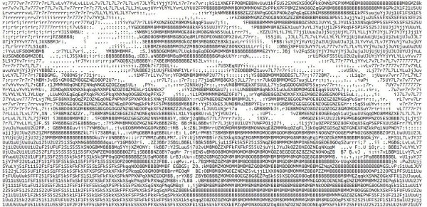 Рисунки из символов