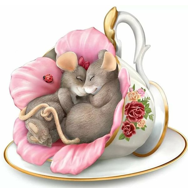 Мышь валентинка