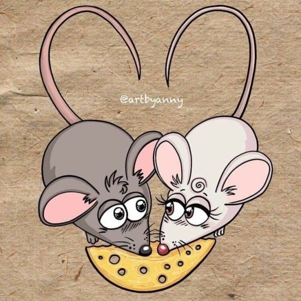 Мышка в чашке