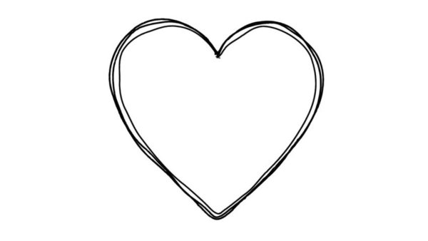 Сердечки на прозрачном фоне