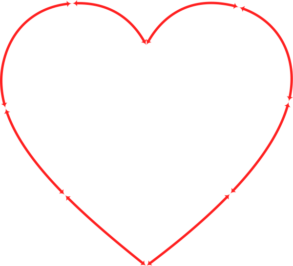 Сердечко тату эскиз