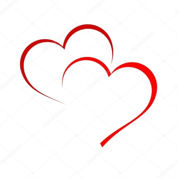 Сердце трафарет для вырезания