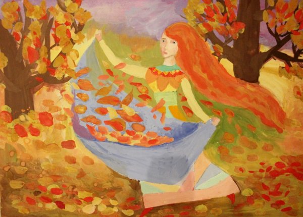 Рисунки осень мастерица