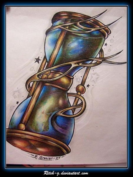 Композиция с песочными часами