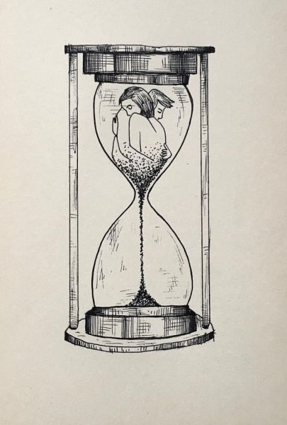 Песочные часы гравюра