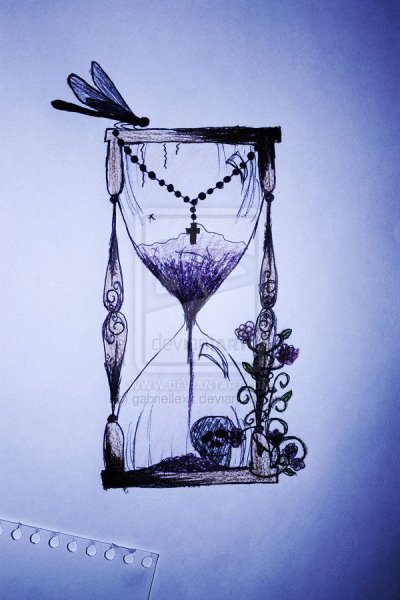 Песочные часы стилизация