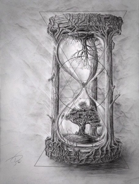 Песочные часы эскиз