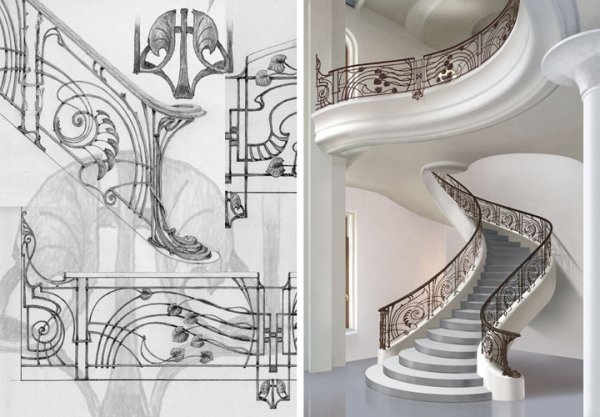 Лестницы в стиле арт нуво