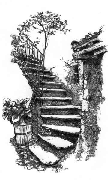 Зарисовки лестниц