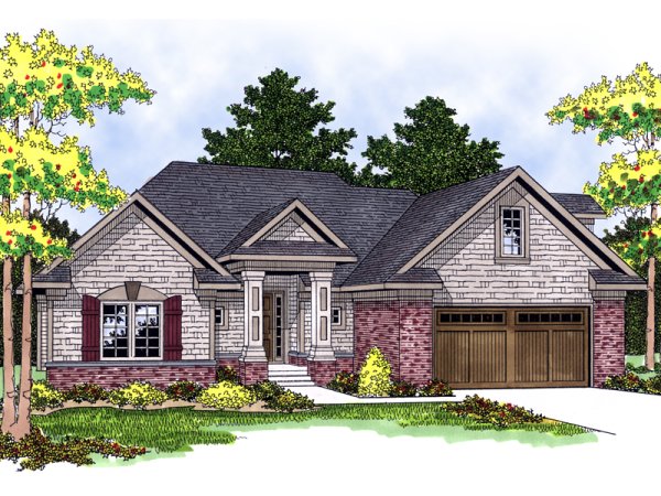 Одноэтажный дом на прозрачном фоне