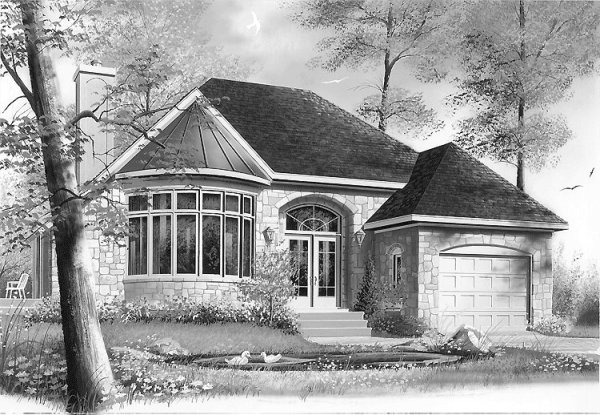 Проекты одноэтажных замков