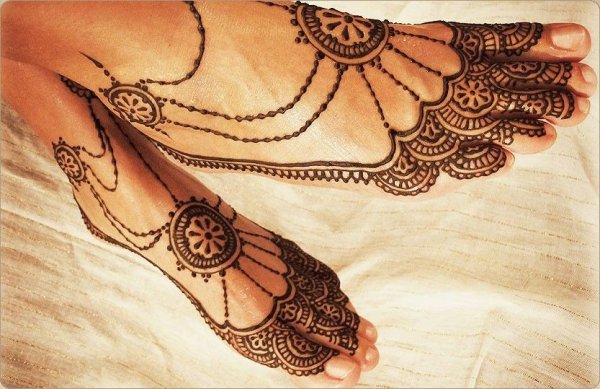 Хной на руке лёгкие и красивые