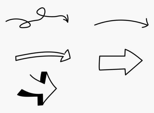 Красивые фигурные стрелки