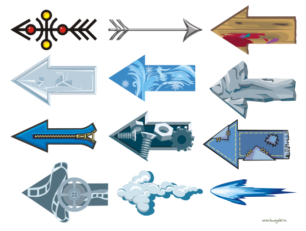 Красивые стрелки указатели